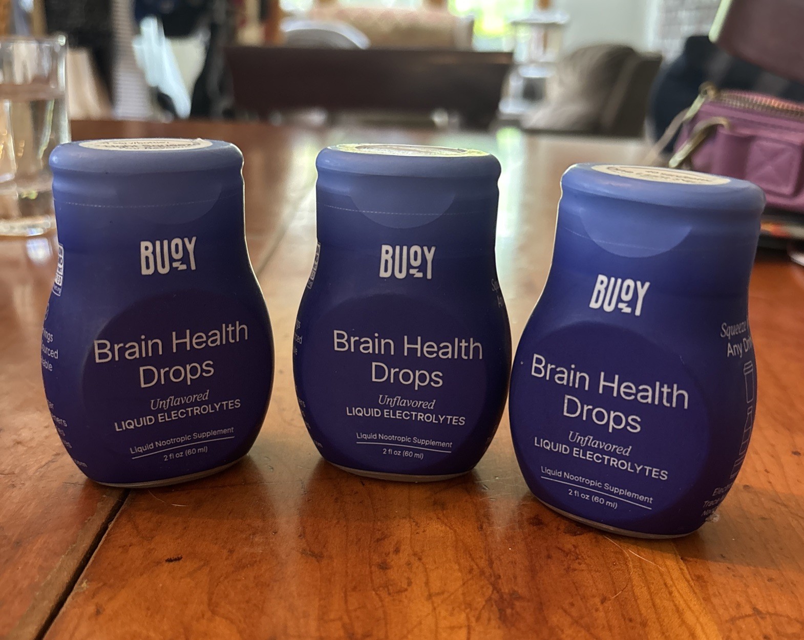 Buoy Brain Health Drops Unflavored Electrolytes 2oz 3pk