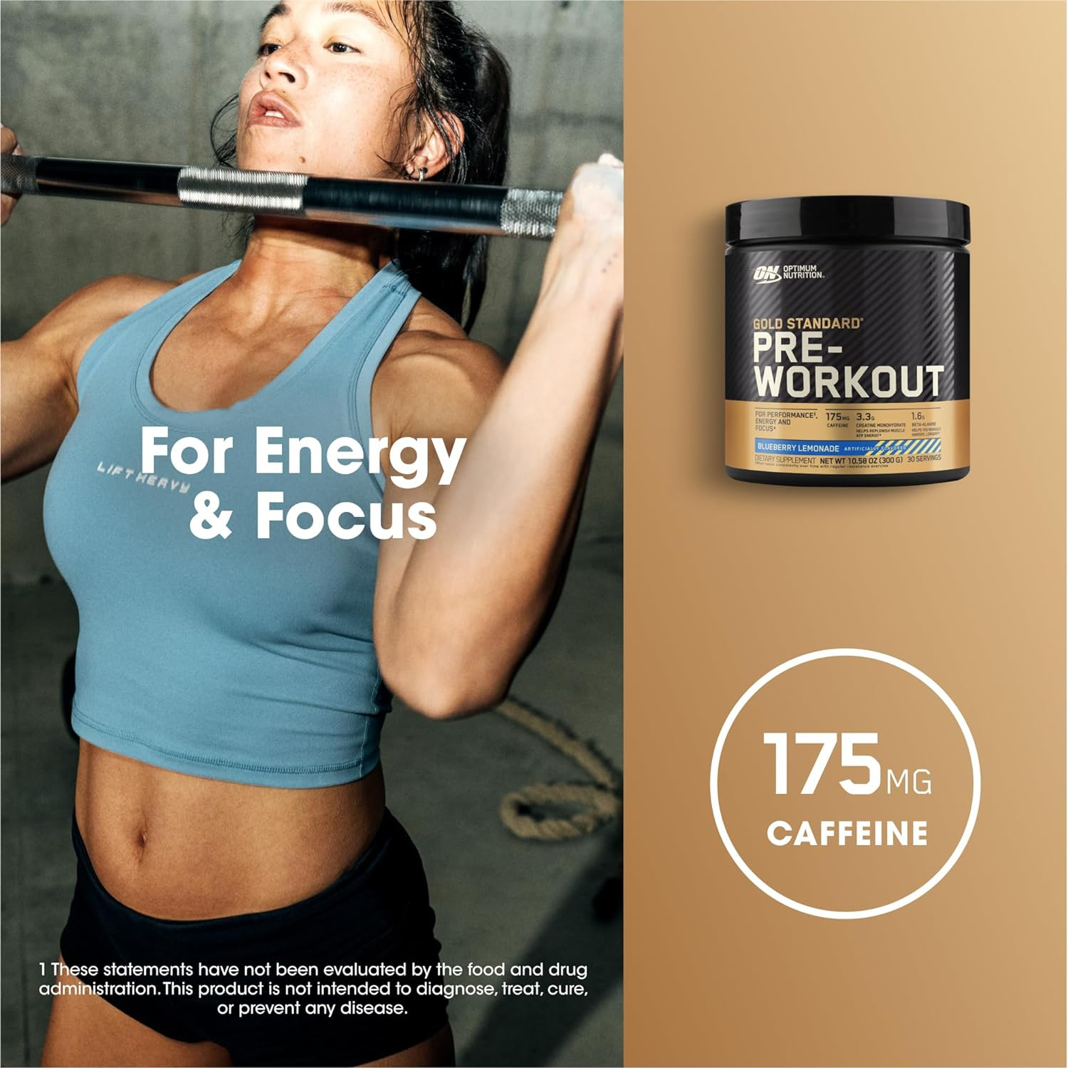 Optimum Nutrition Gold Standard Pre-Workout w/ Creatine & Beta-Alanine -30 Servs