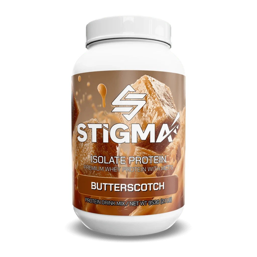 Whey Protein Isolate Powder Butterscotch Flavor 27 Servings 25g Protein