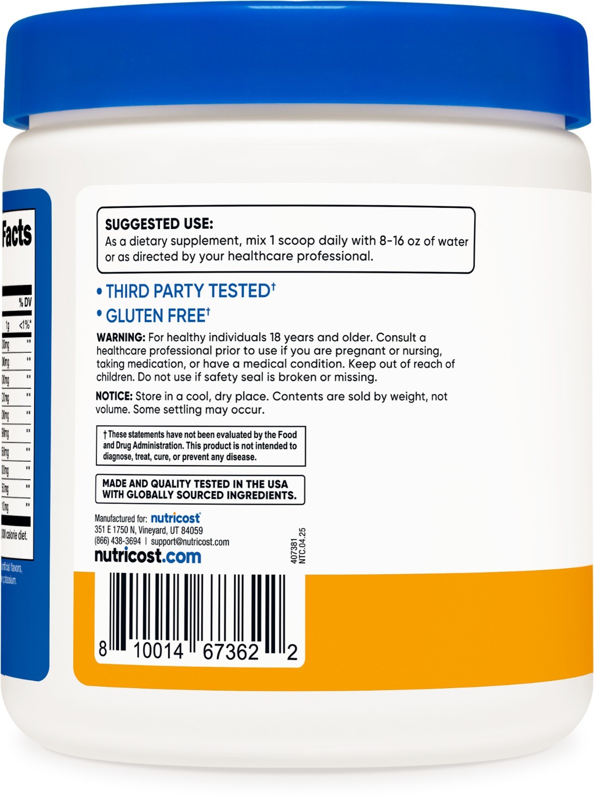 Nutricost EAA Powder 30 Servings – POG Flavor – Essential Amino Acids