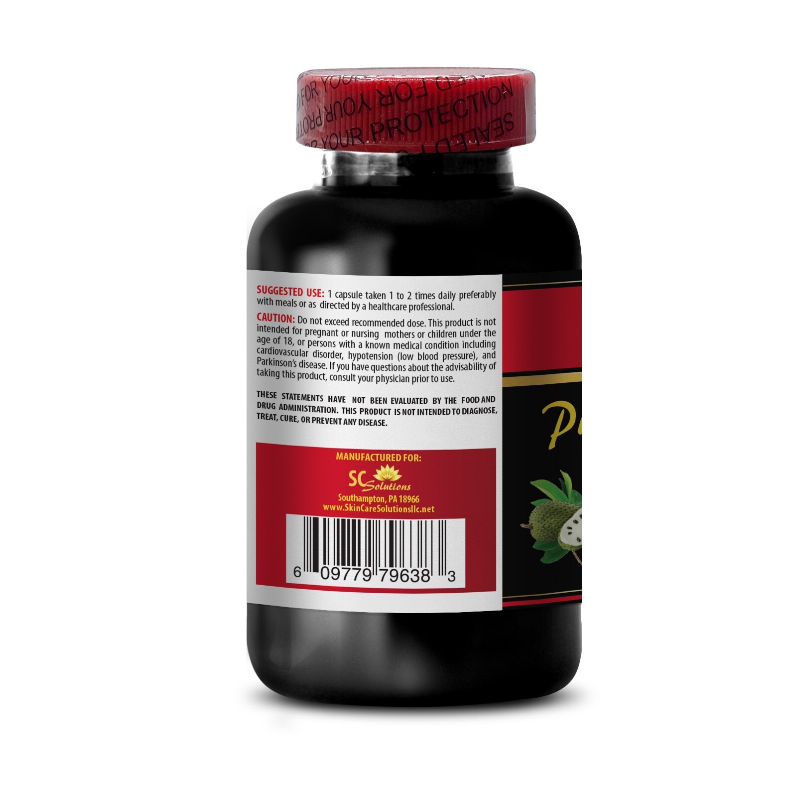 Graviola Leaf – PURE GRAVIOLA EXTRACT – Immune system support – 3 Bottles