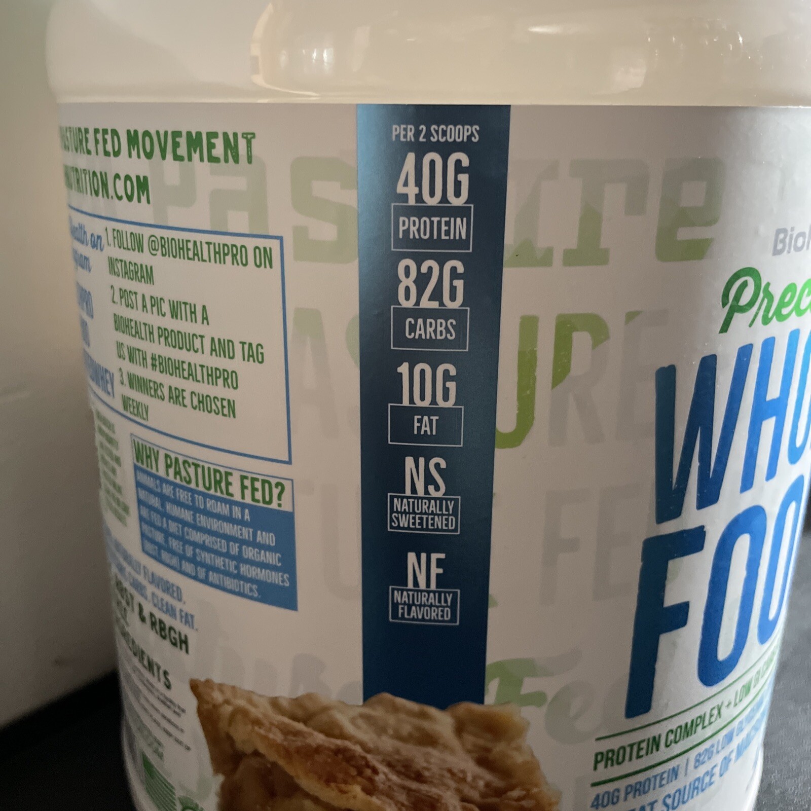 BioHealth Precision Whole Food 4.75lb) Cinnamon Apple Pie Read Description!