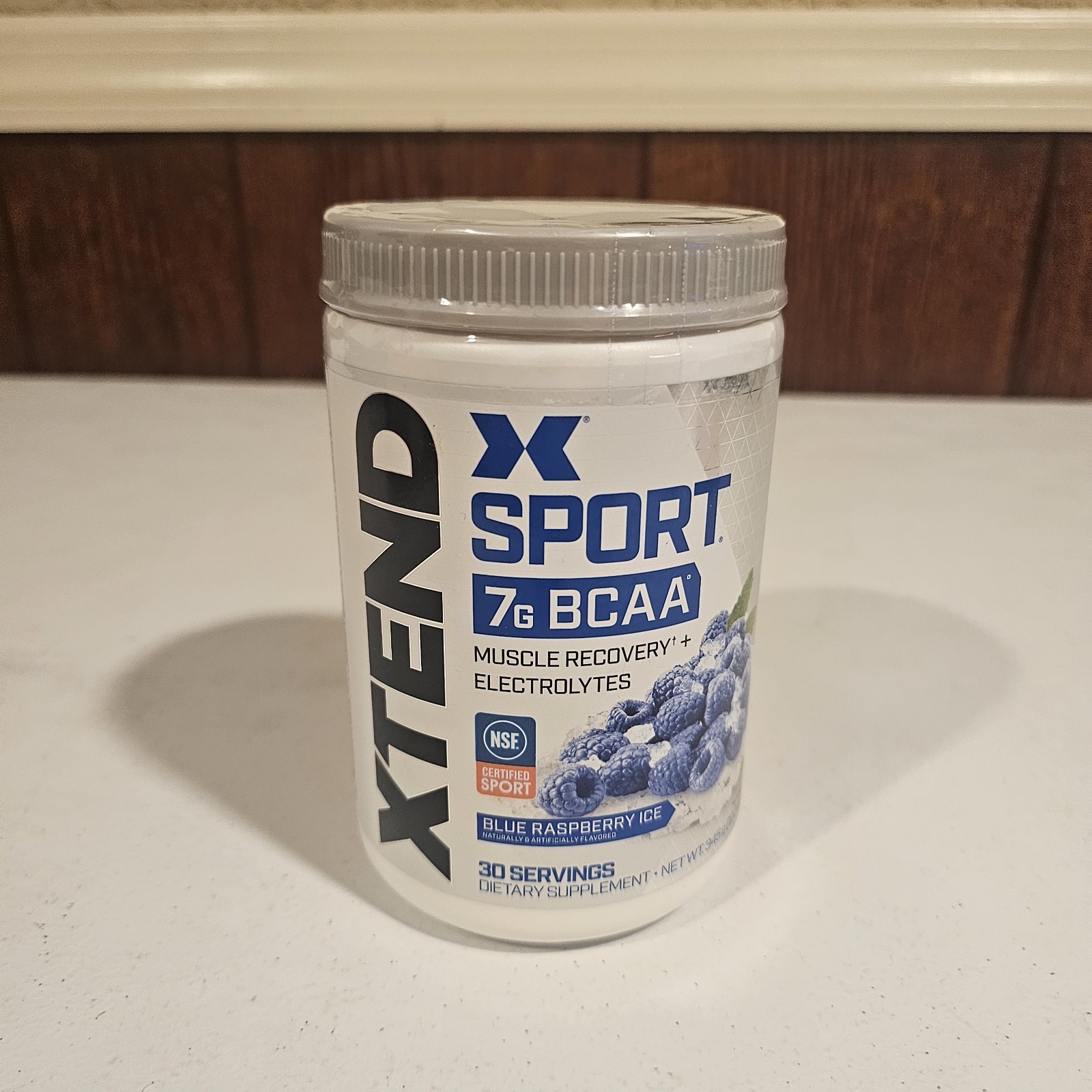 Xtend Sport BCAA Nutrition Powder – Blue Raspberry Ice – 12.2 oz