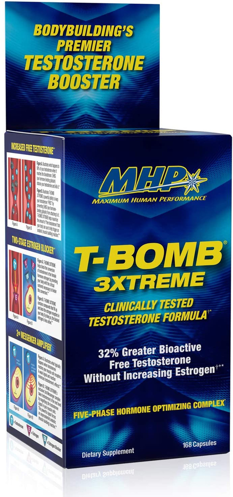 T-Bomb 3Xtreme Clinically Tested, Testosterone Booster for Men, Increase Libi…