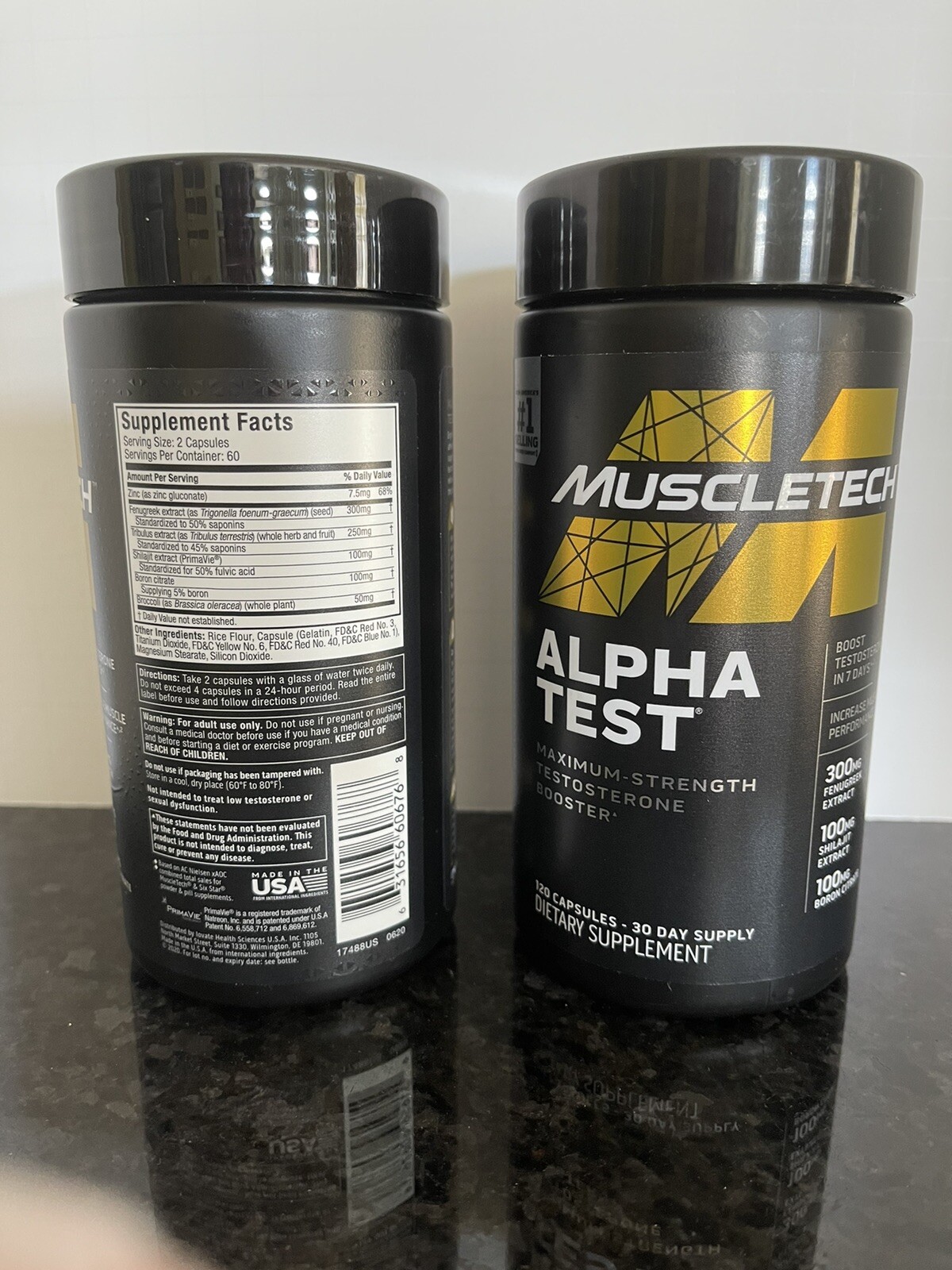 2 Muscletech Pro Series Alpha Test Testosterone Booster 100mg 240 Caps Exp 09/28