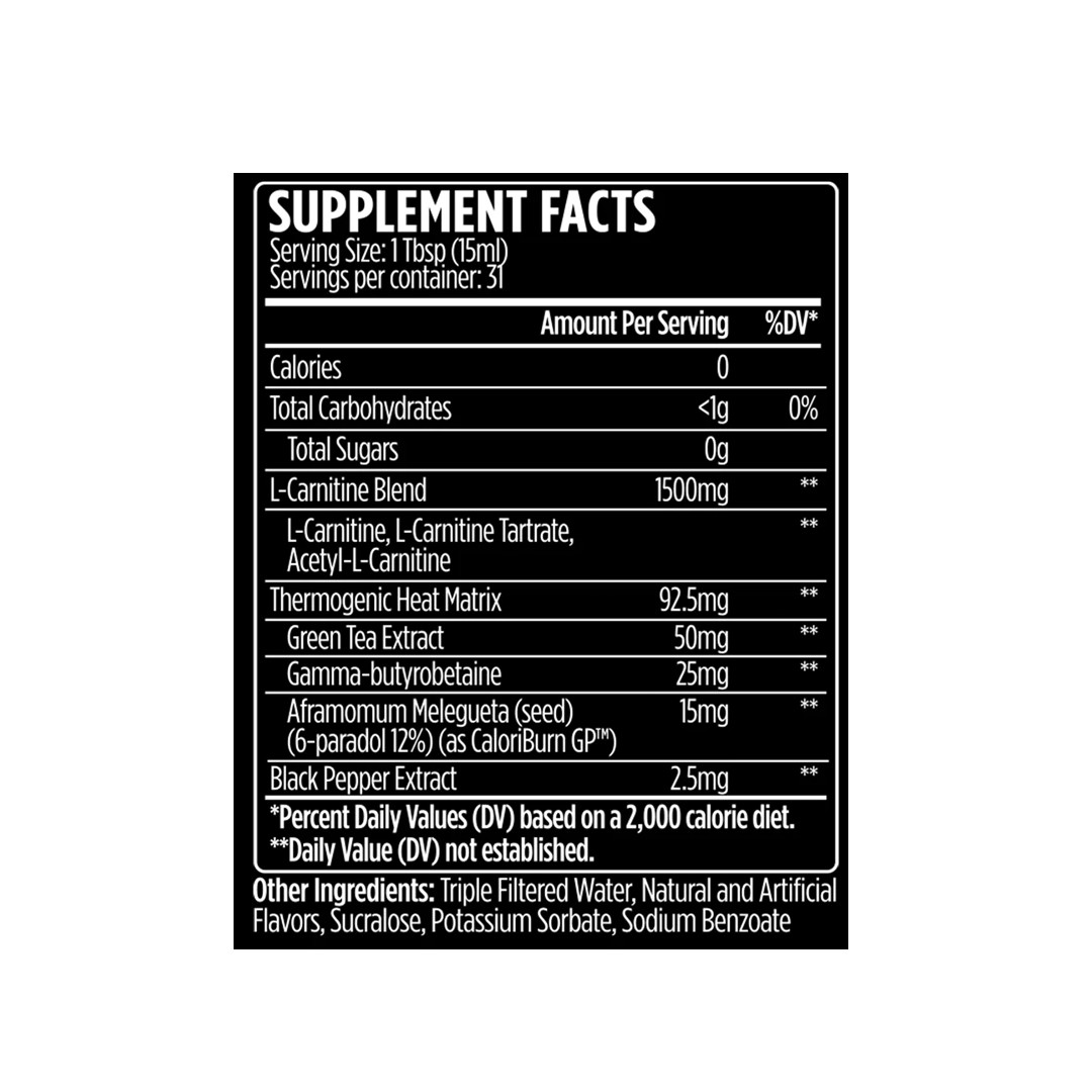 VMI Sports L-Carnitine 1500 Heat Liquid Fat Burner & Metabolic Support