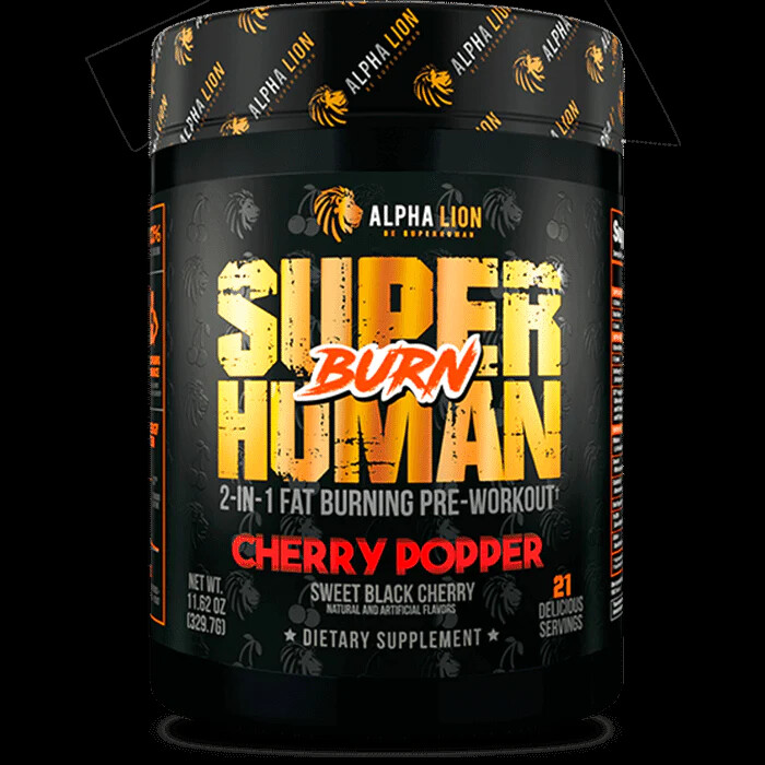 Alpha Lion Super Human Burn Fat Burner Pre-Workout 21-42 Servings 3 Flavors NEW
