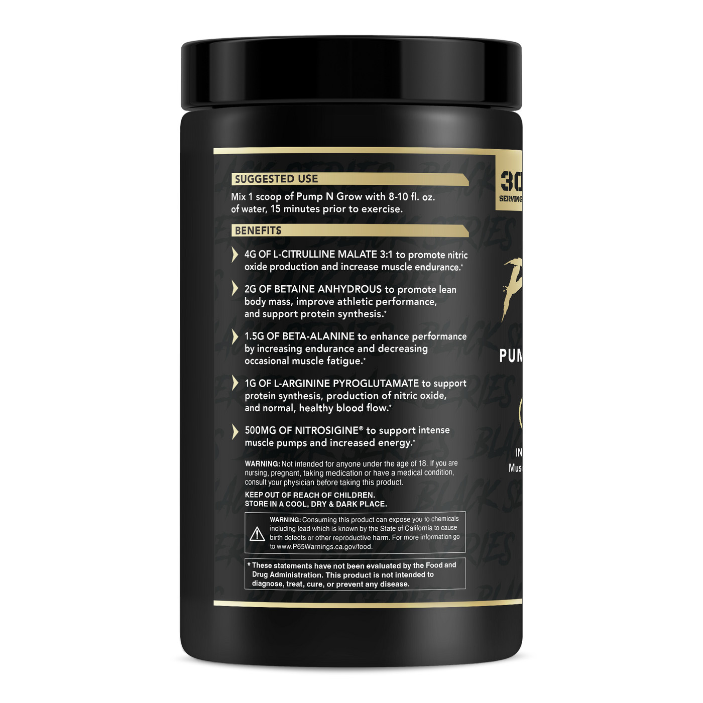 Anabolic Warfare Pump-N-Grow Muscle Pump Supplement Caffeine Free Pre UNFLAVORED