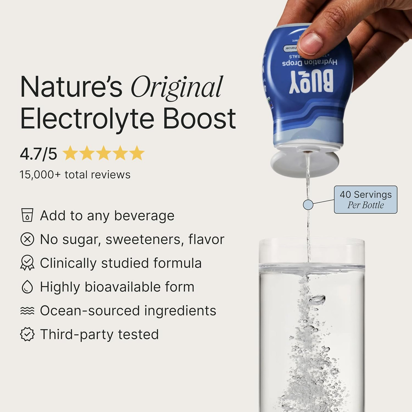 Electrolyte Drops No Sugar No Sweeteners 120 Servings Trace Minerals Vitamins