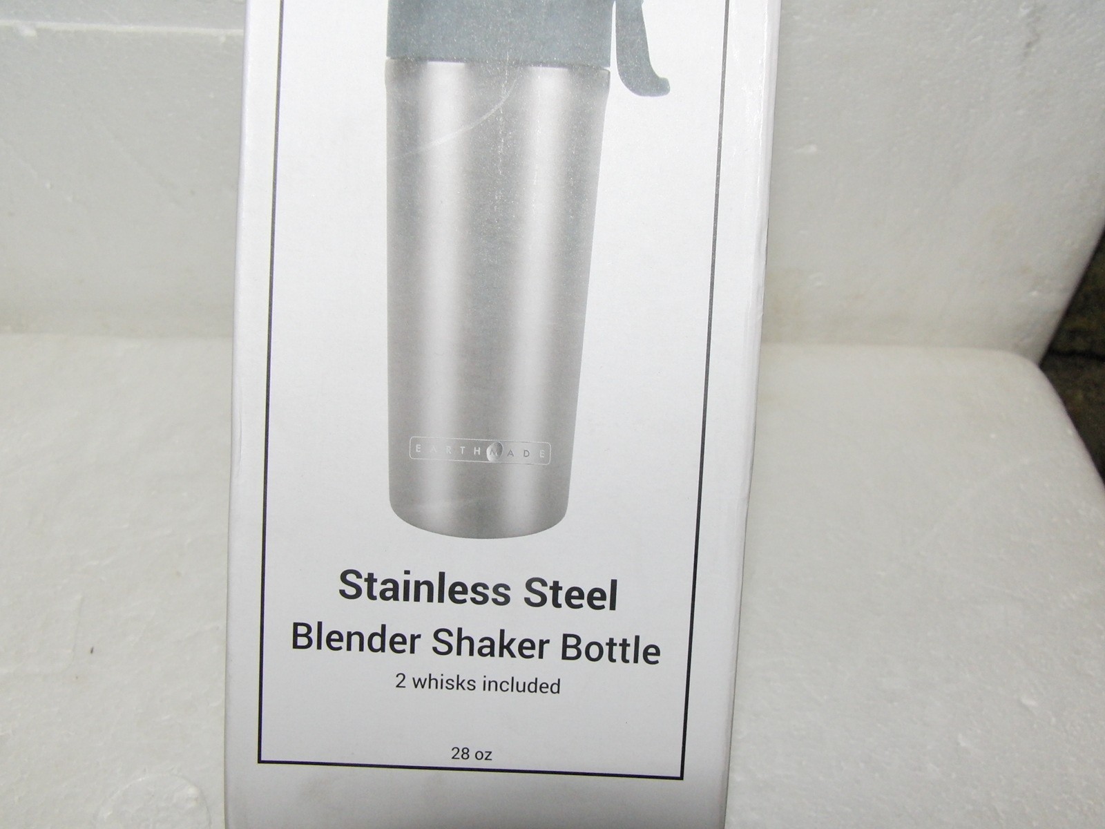 Earthmade Stainless Steel 28oz Blender Shaker Bottle Mixer NEW