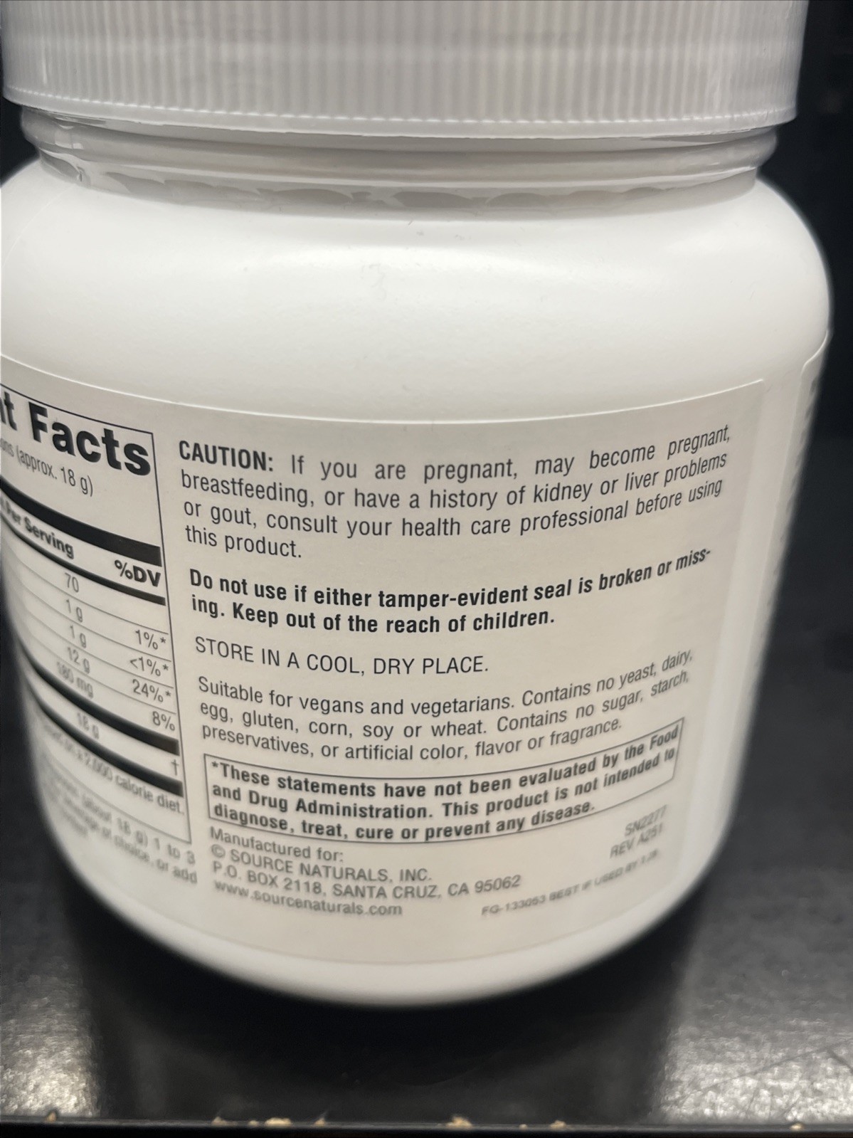 Source Naturals Pea Protein Powder 16 oz