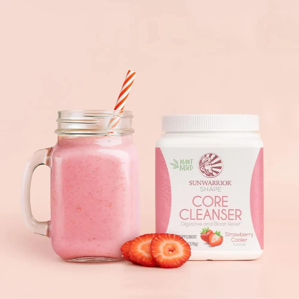 Sunwarrior Shape Core Cleanser Strawberry Cooler, 270 Grams