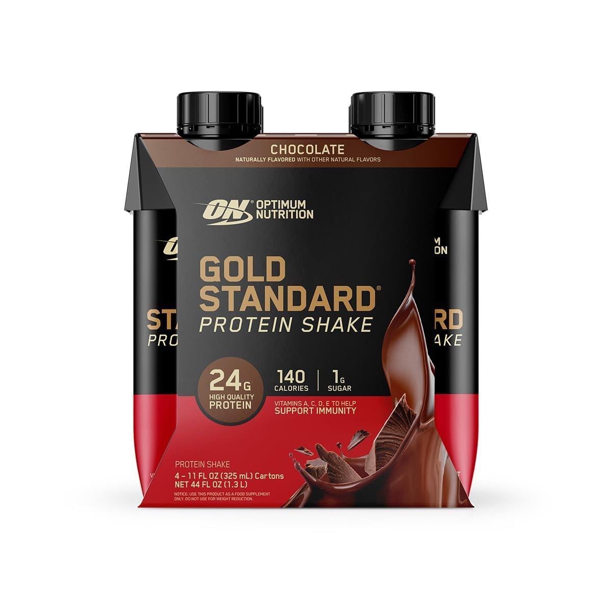Optimum Nutrition Protein Shake Vanilla 24g Protein 12 Pack 11 Fl Oz