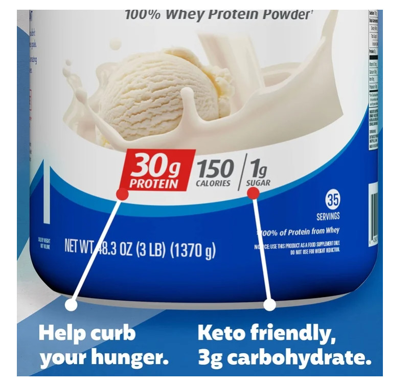 Premier Protein 30g High Protein Powder, Vanilla Milkshake.