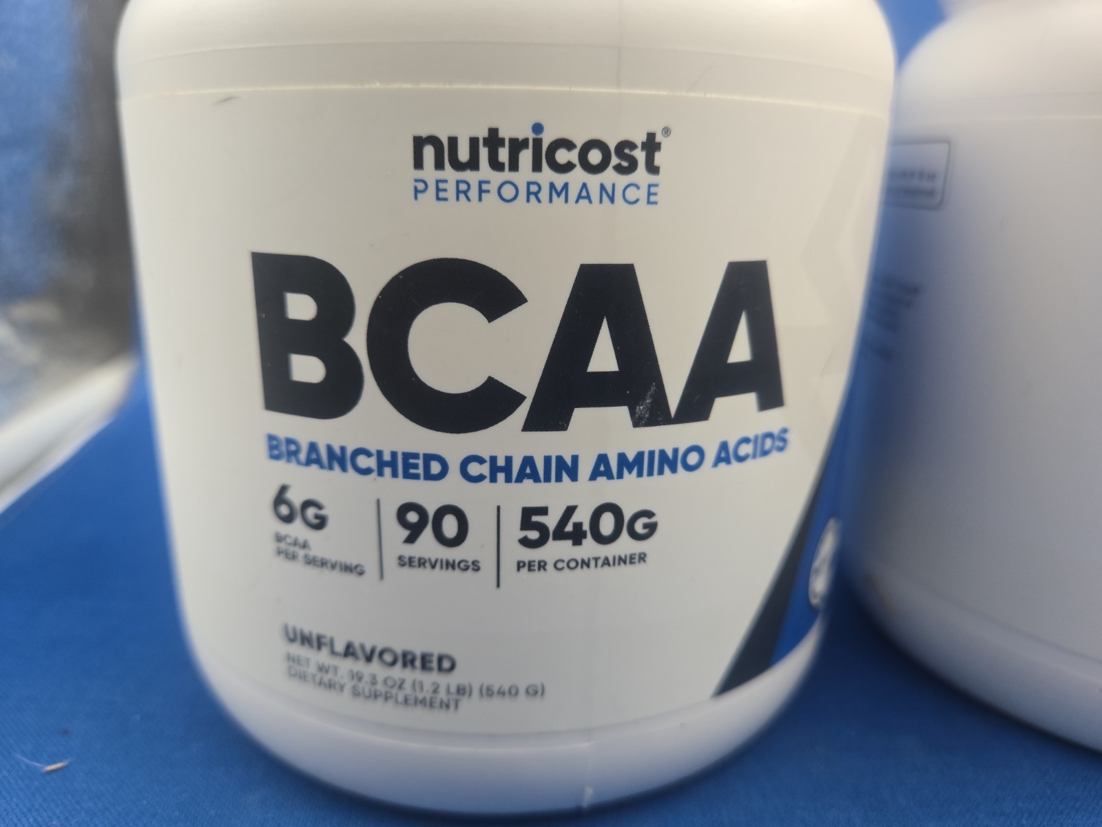 (2x) Nutricost BCAA Powder 90 Servings (Unflavored) – 6000mg Per Serving Exp4/28