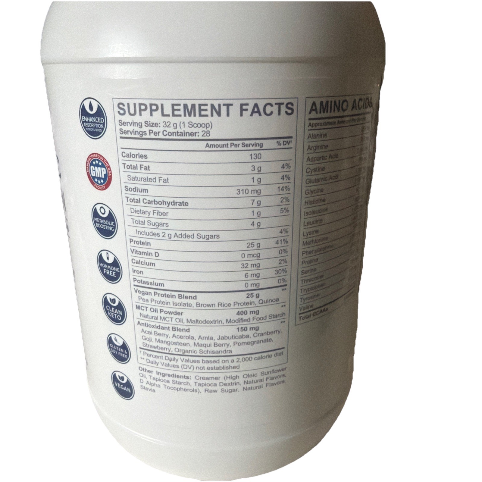 LYNFIT VEGAN Metabolic Complete Protein Potent Prebiotic Fiber Plant Exp 04/2027
