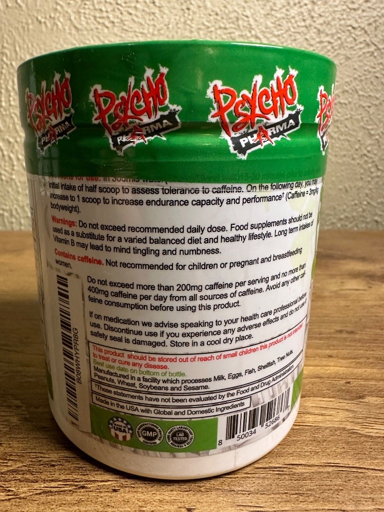 Psycho Pharma Infinite Brain Nootropic Mango 240g 30 Servings Focus Energy New