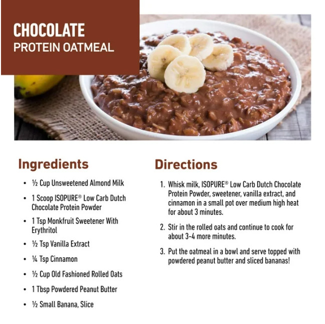 Isopure Low Carb Whey Isolate, Dutch Chocolate, 14 Servings