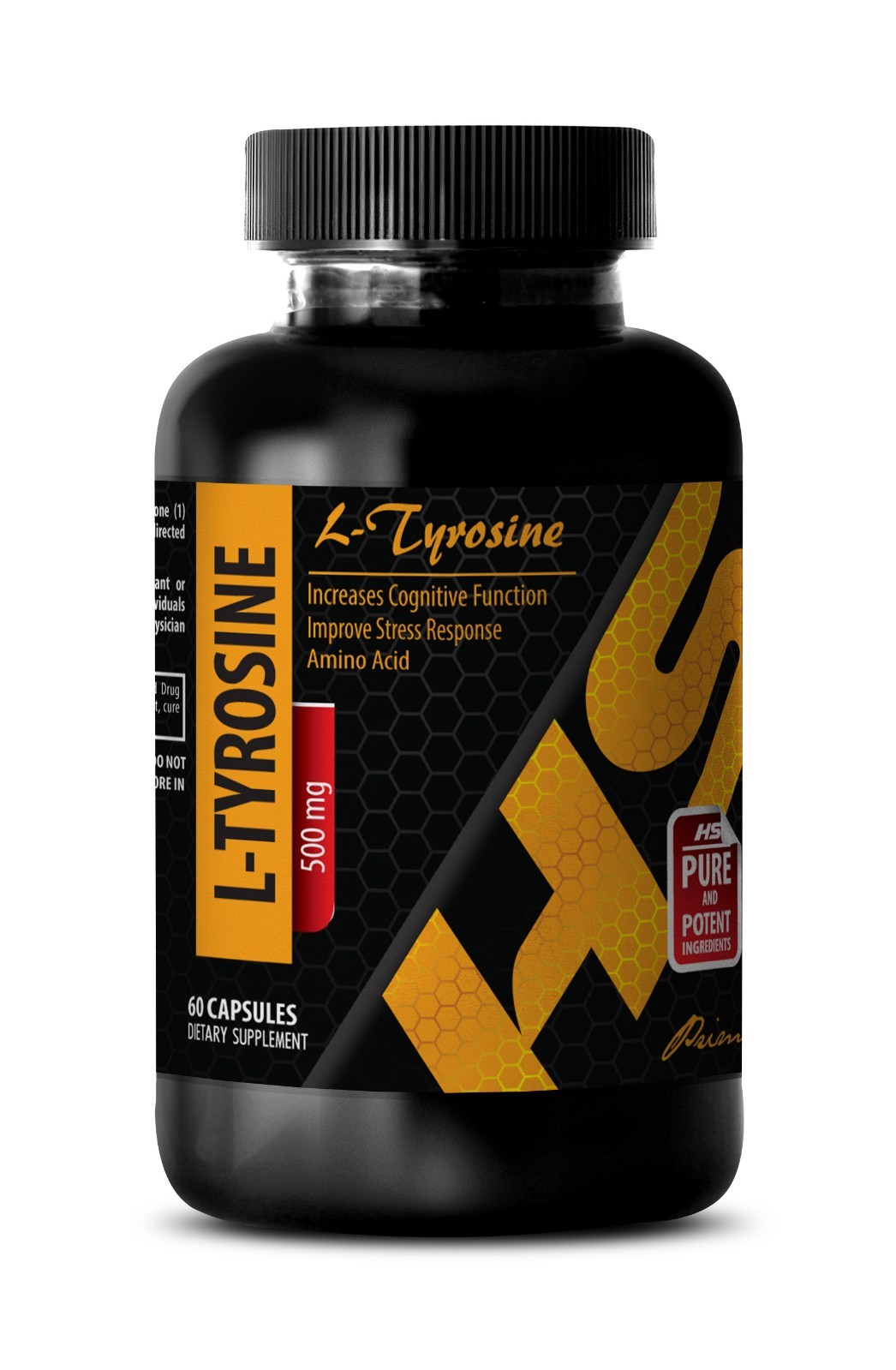 stress relief pills – L-Tyrosine 500mg – antidepressant – 1 Bottle