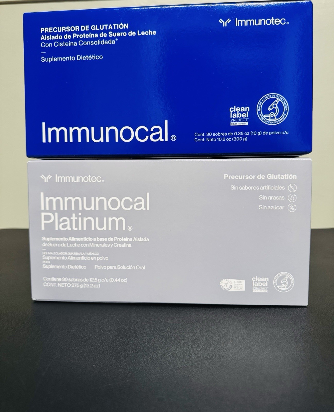 Immunocal Classic 1 ( Blue ) & 1 Platinum : 2 BOXES – 60 Pouches.