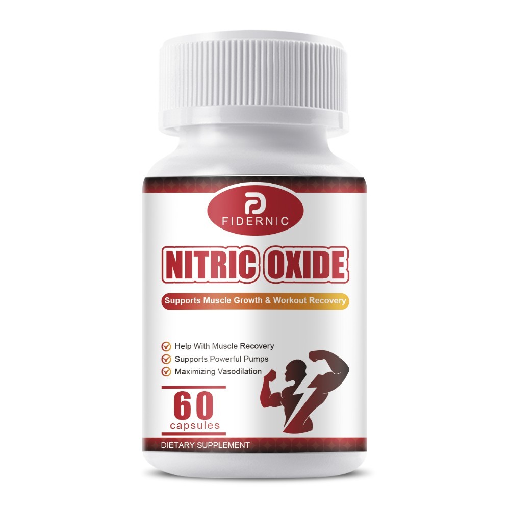 Nitric Oxide Booster 60 Capsules Muscle Pump Workout Support