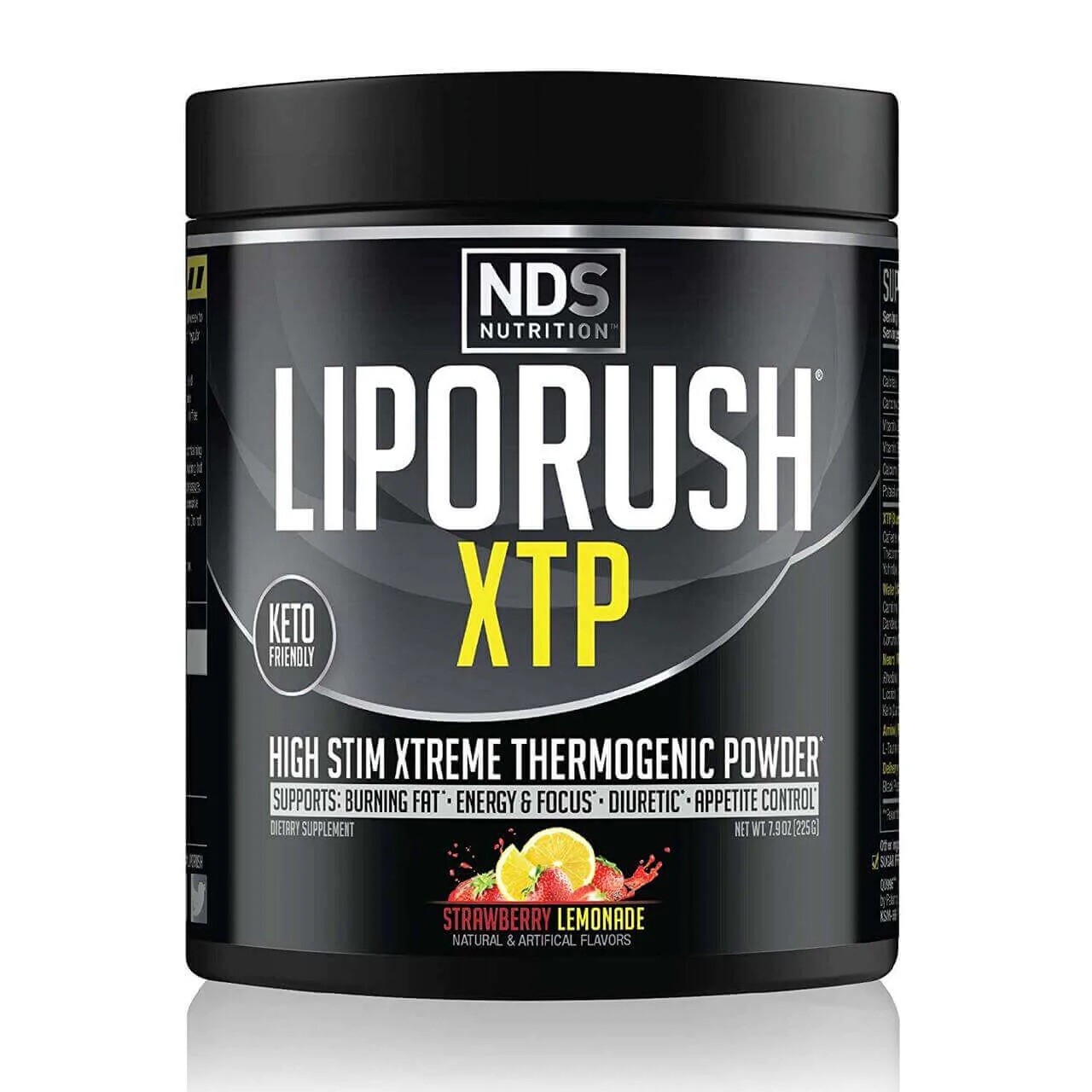 NDS Liporush XTP Thermogenic Powder STRAWBERRY LEMONADE Fat Burn Cut XT Cardio