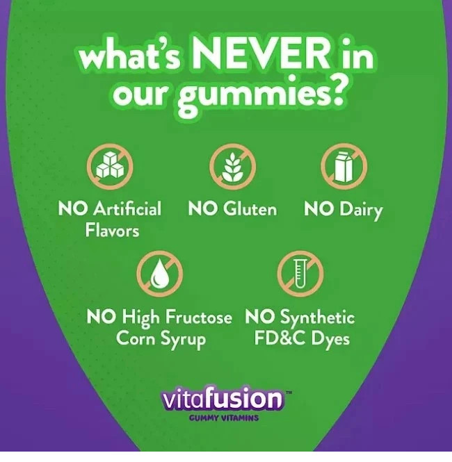 Vitafusion Men’s Multivitamin Gummies, 220 ct., Support Muscle, Immune System