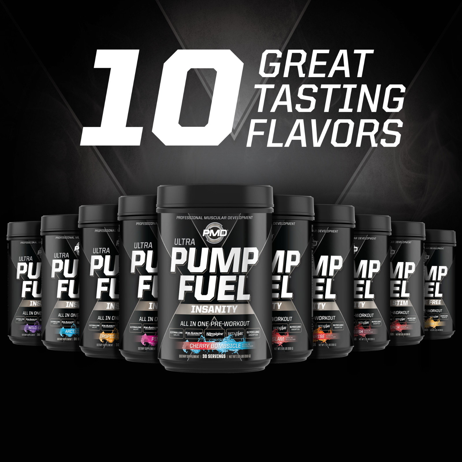 PUMP FUEL ULTRA INSANITY GLYCO LOAD PRE WORKOUT – MIAMI SUNRISE (30 Servings)
