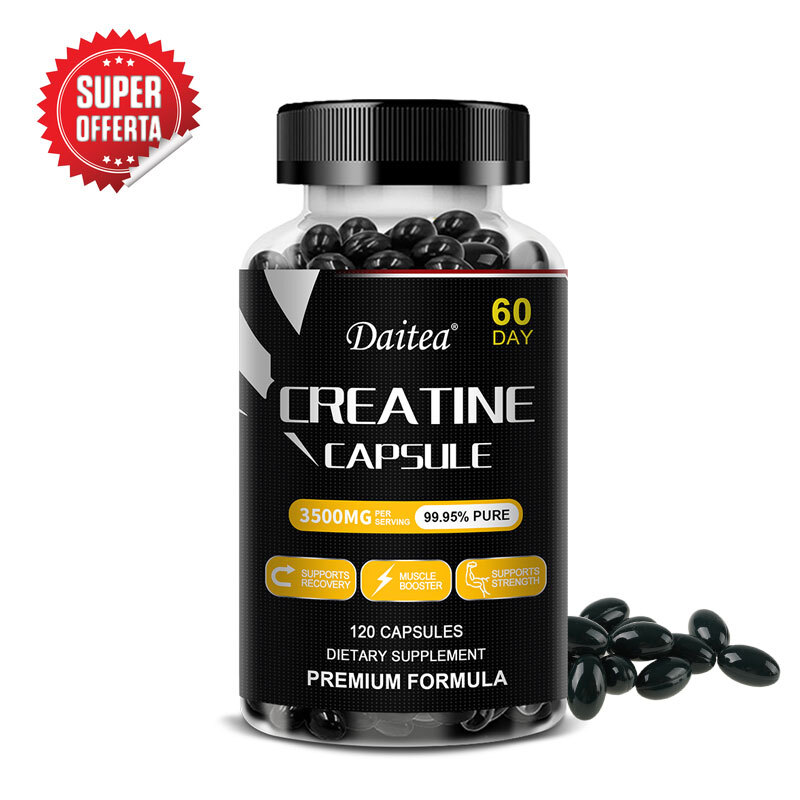 Creatine Monohydrate 3500mg – 120 Capsules – Creatine Capsules Muscle endurance