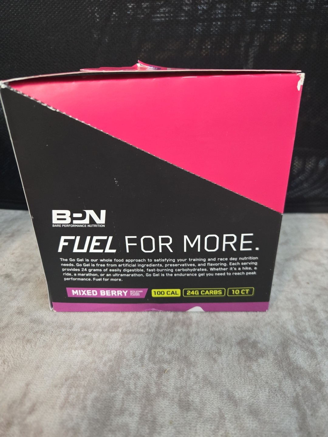 BPN Go Gel Endurance Mixed Berry 10 Packs 24g Carbs 100 Calories Vegan GF