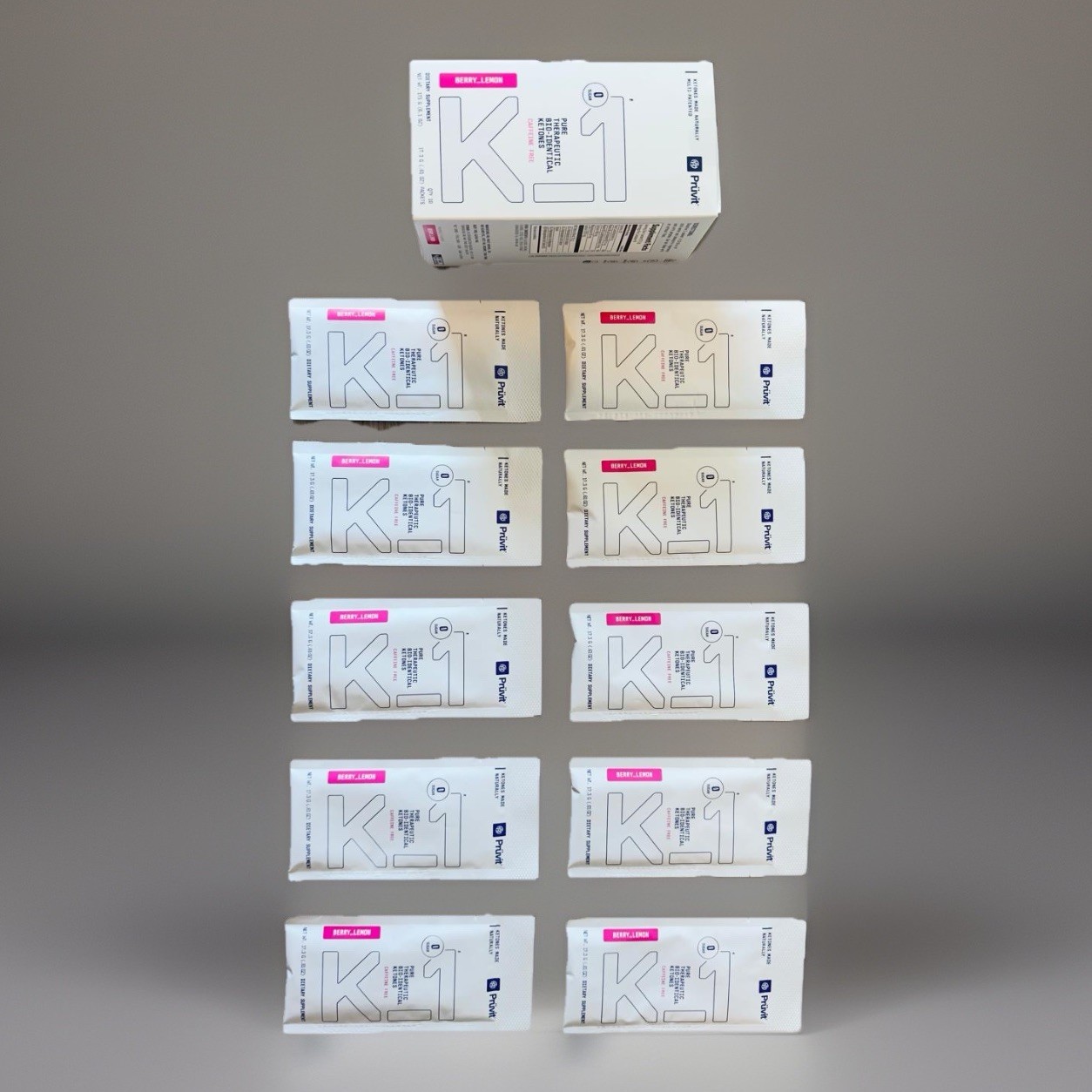 Prüvit Keto OS K1 Berry Lemon 10 Pack Caffeine Free EXP 2027 FREE SHIPPING