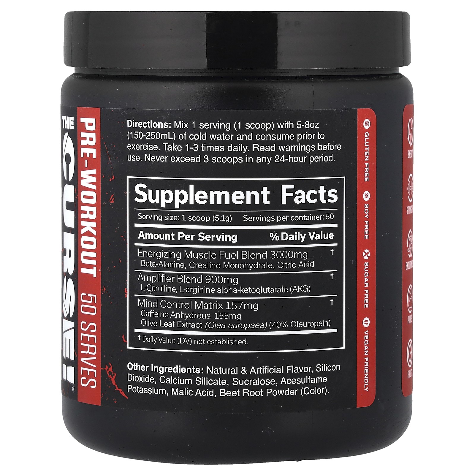 The Curse, Pre-Workout, Watermelon, 8.8 oz (250 g)