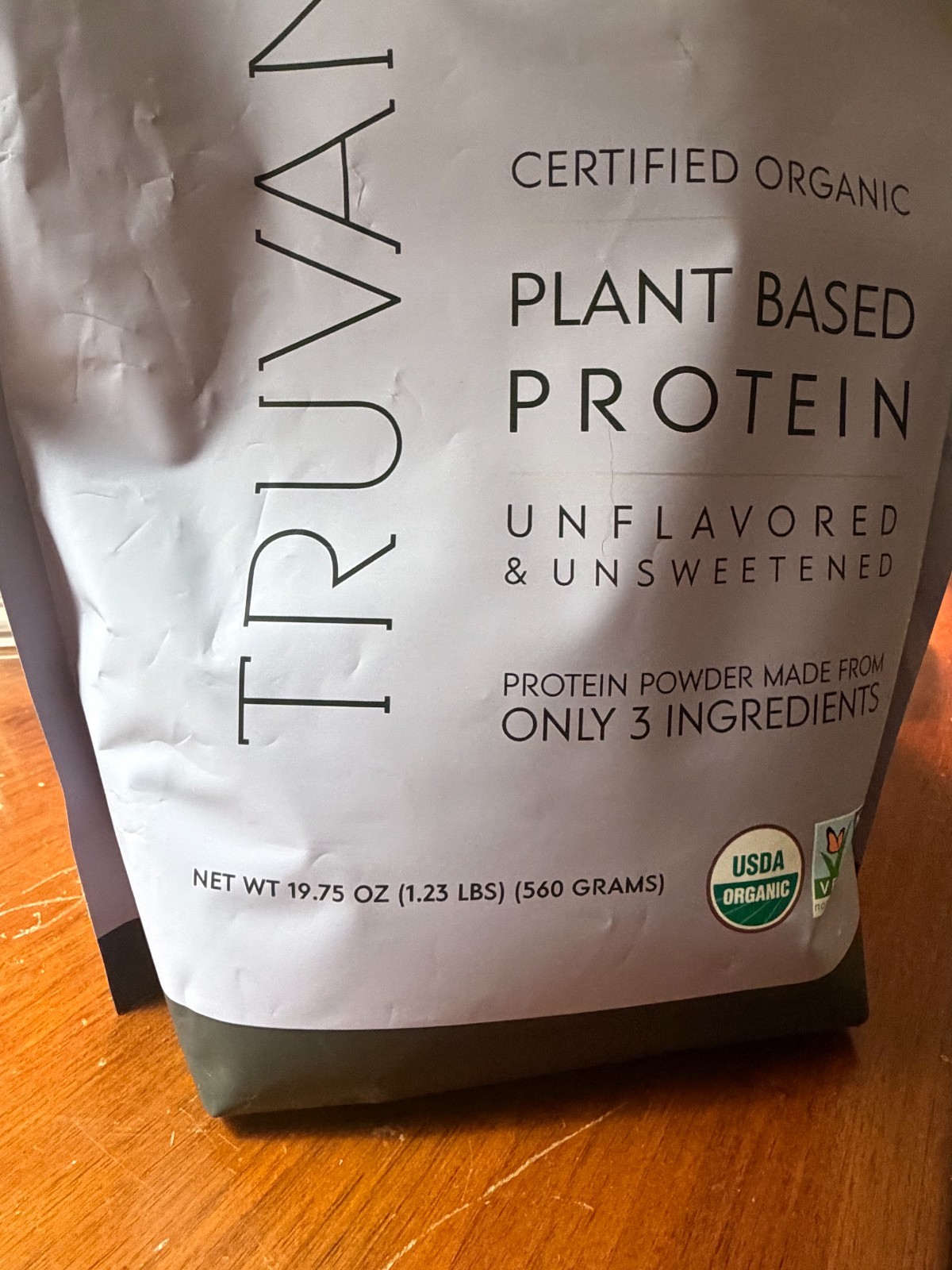 Truvani Protein Powder “Unflavored & Unsweetened” 19.75 oz (1.23 lbs)