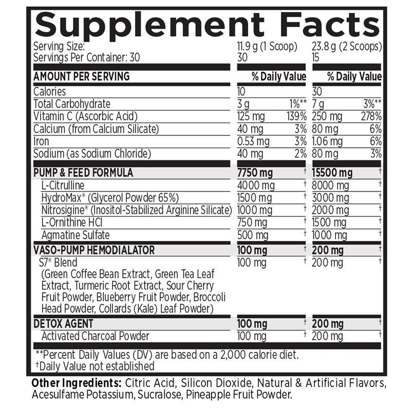 NO2 BLACK® MUSCLE + PUMP NITRIC OXIDE (30 SERVINGS)