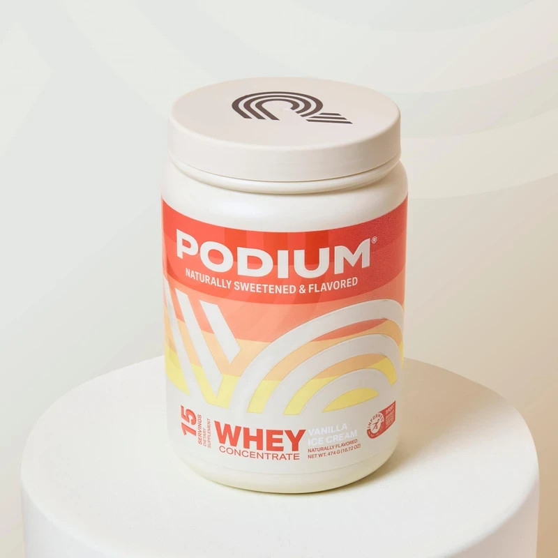 Podium Nutrition Whey Protein – Vanilla Ice Cream – 16.72oz EXP DATE: 01/2026
