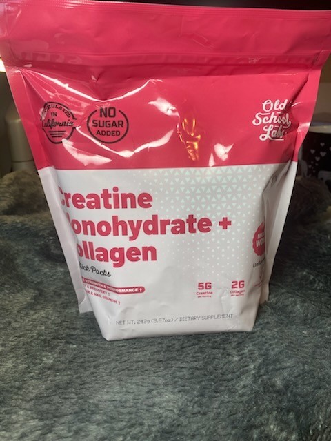 Old School Labs Creatine BCAA Collagen Stick Packs Unflavored 30 Ct New Sealed