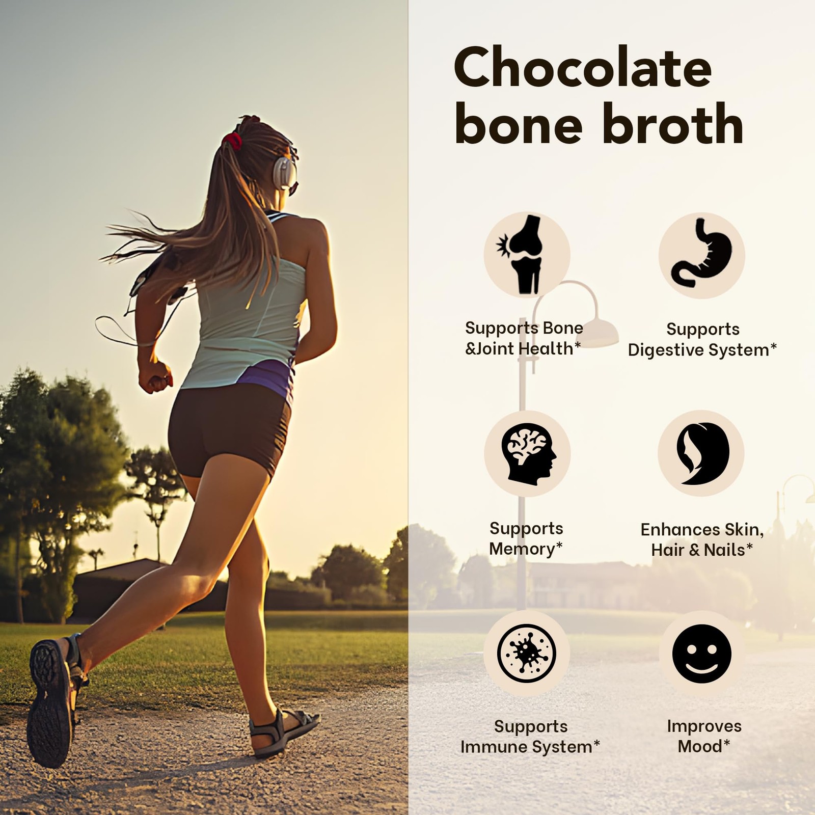 Zammex Bone Broth Protein Powder, Pure Grass Fed Beef, 1 Pound (Pack of 1)