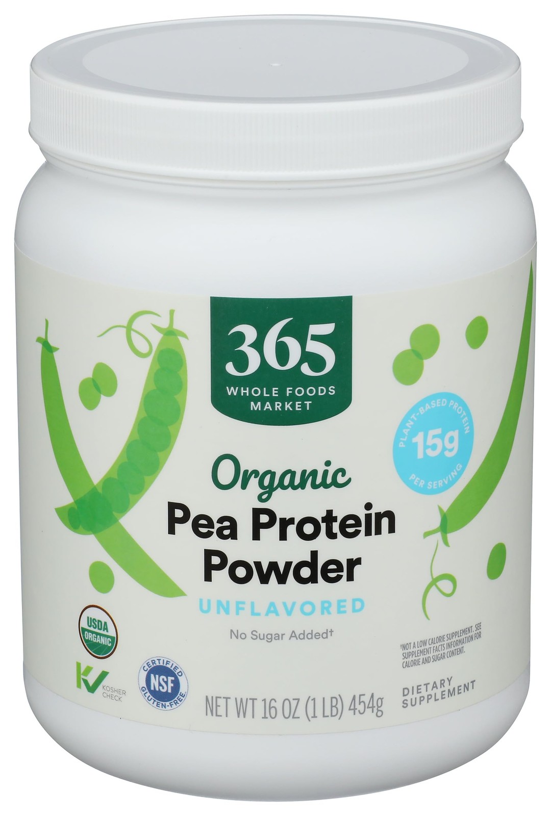 365 by Whole Foods Market, Organic Pea Protein, 16 Ounce 1 Pound (Pack of 1)