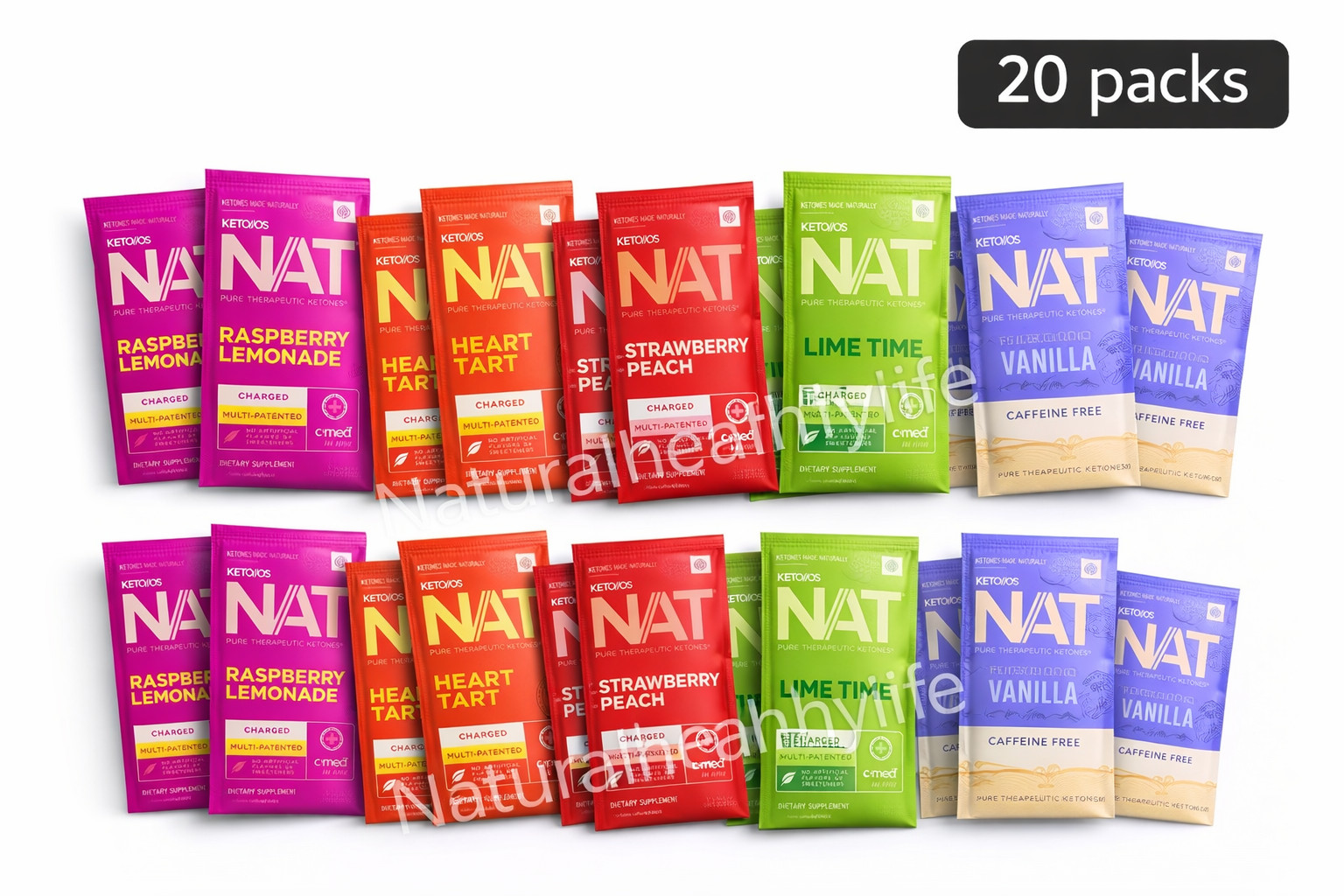 Pruvit KETONES Keto OS NAT 5, 10, 20 Packs Charged /Free Shipping /Exp 2027+