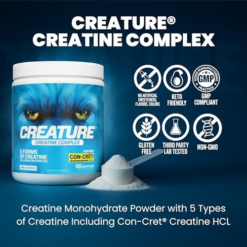 Creatine Complex Powder 5 Types Monohydrate HCL 300g 60 Servings