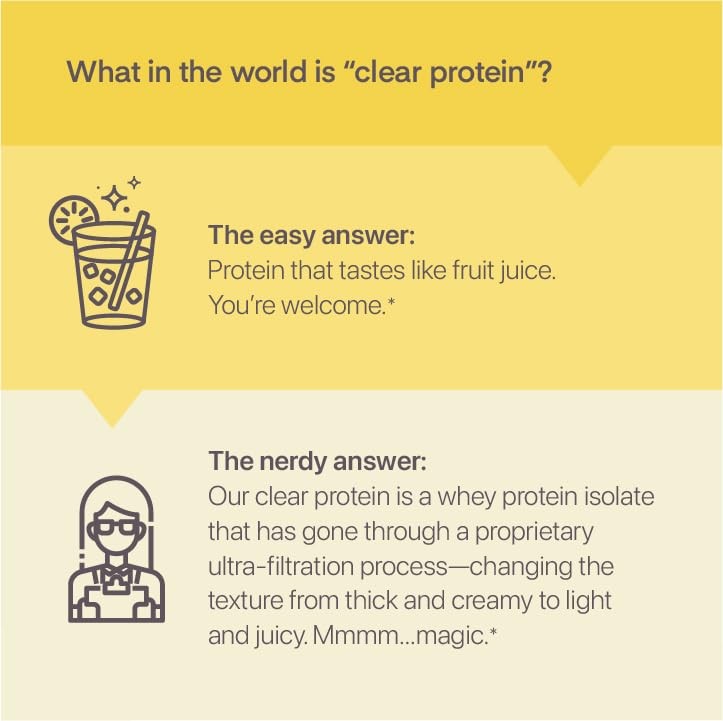 Oath Nutrition Clear Whey Isolate Protein Powder Frosty Lemonade 20g Protein