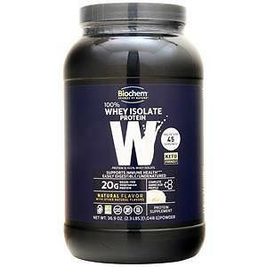 Biochem 100% Whey Protein Isolate – Grass Fed Natural 1048 grams