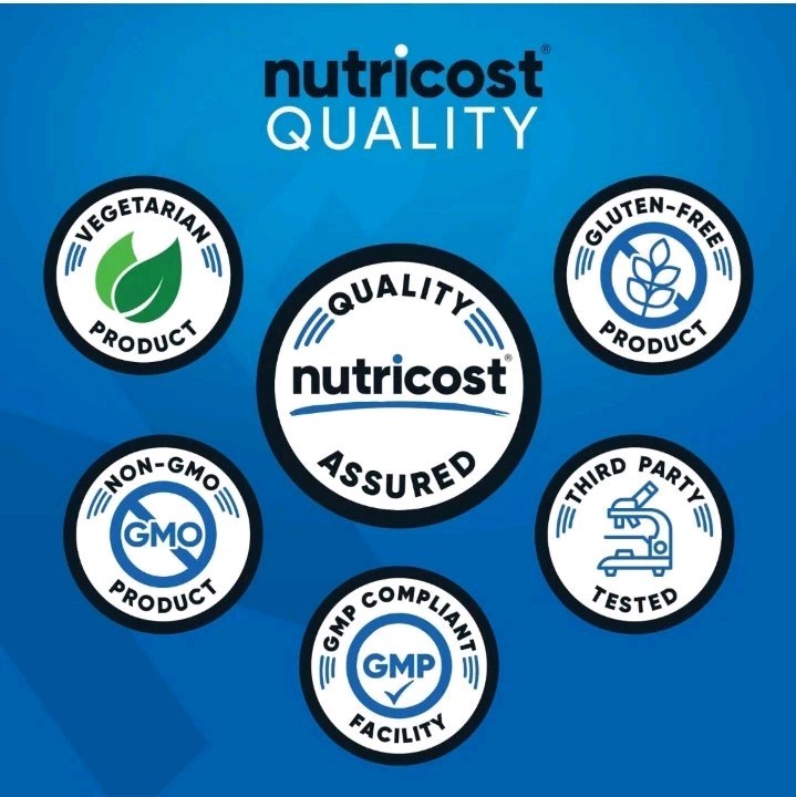 NEW x2 Nutricost BCAA (Unflavored) (180 Serv Total) 90 Serv, 540g, 6g Per Serv