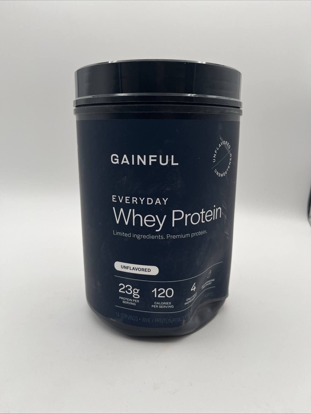 Gainful Lean Whey Protein ~ 14 Servings, Unflavored ~ Exp 06/2027