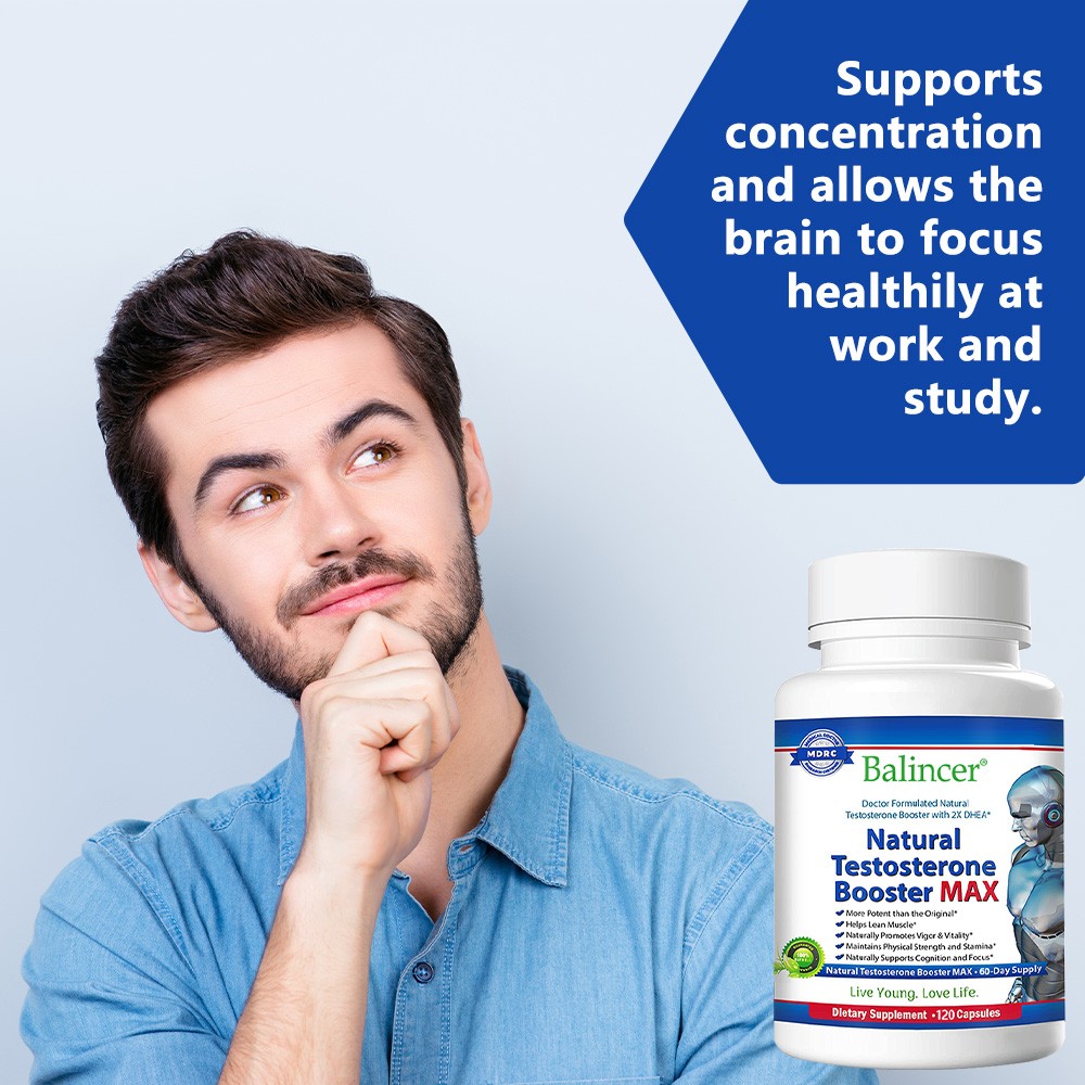 Testosteron Booster for Men, Male Enhancement Pills, Energy, Libido 120 Capsules
