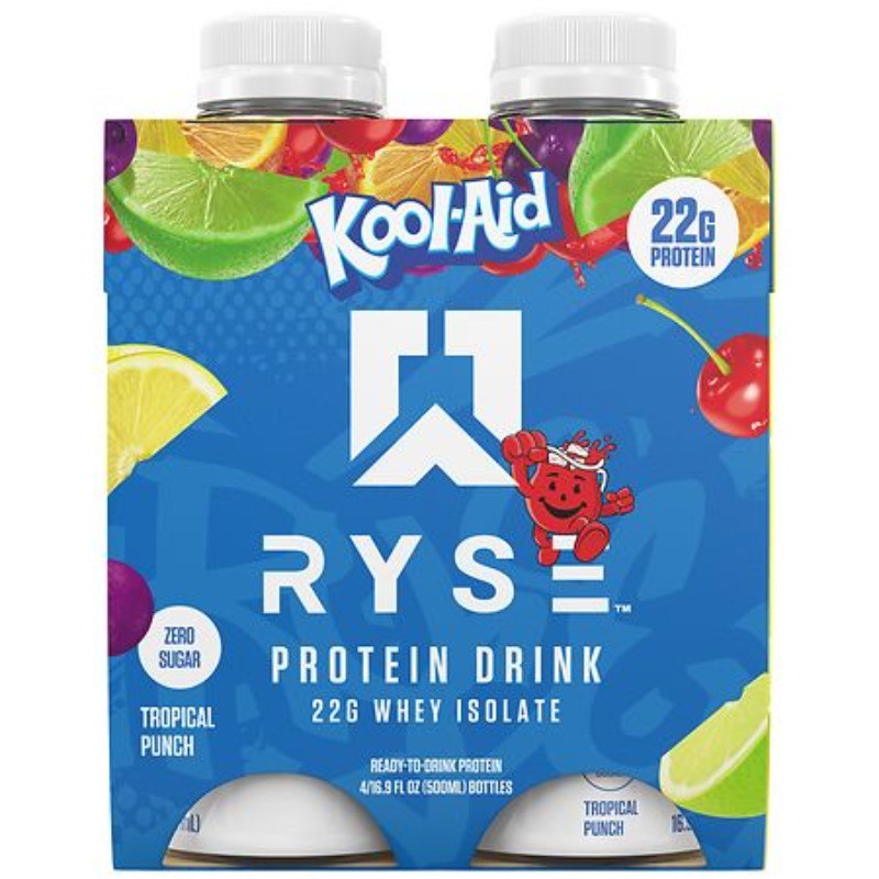 Clear Whey Protein Ready-To-Drink Bottles Kool-Aid Tropical Punch 16.9 fl oz