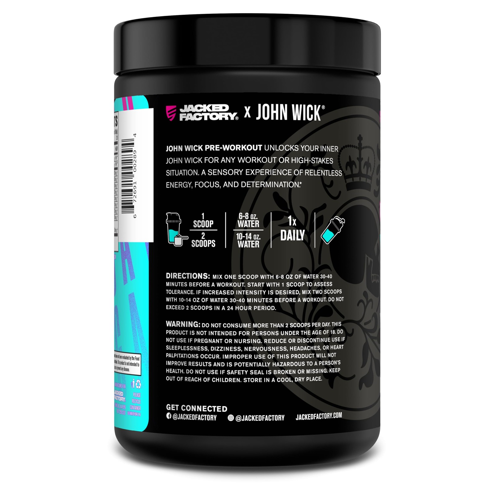 Jacked Factory X John Wick – Mode Pre Workout 40 Servings (Pack of 1)