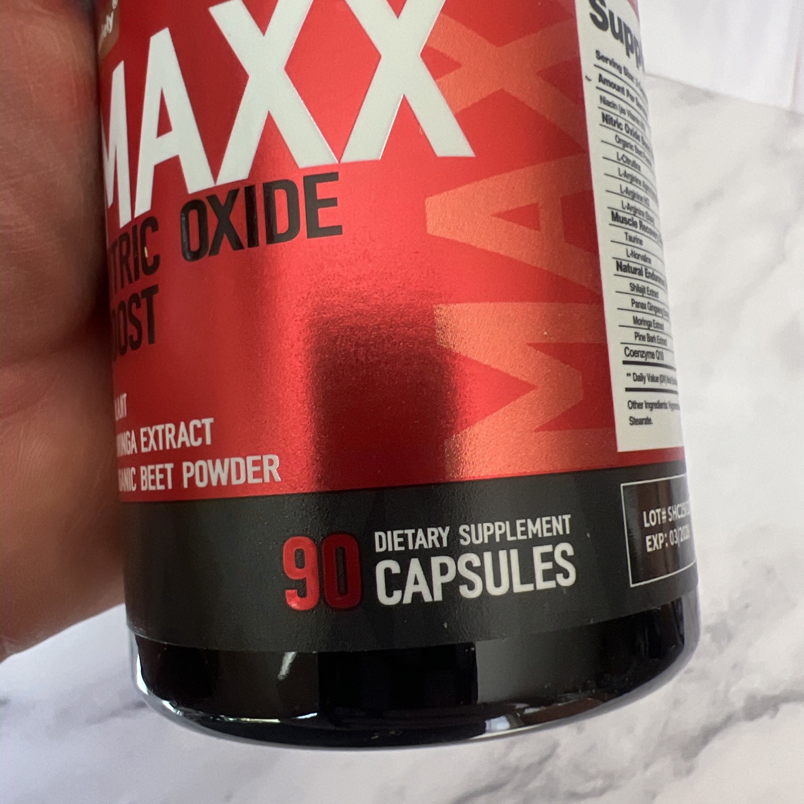 purely MAXX Nitric Oxide Boost 90 Capsules Organic Beet Powder L-Citrulline