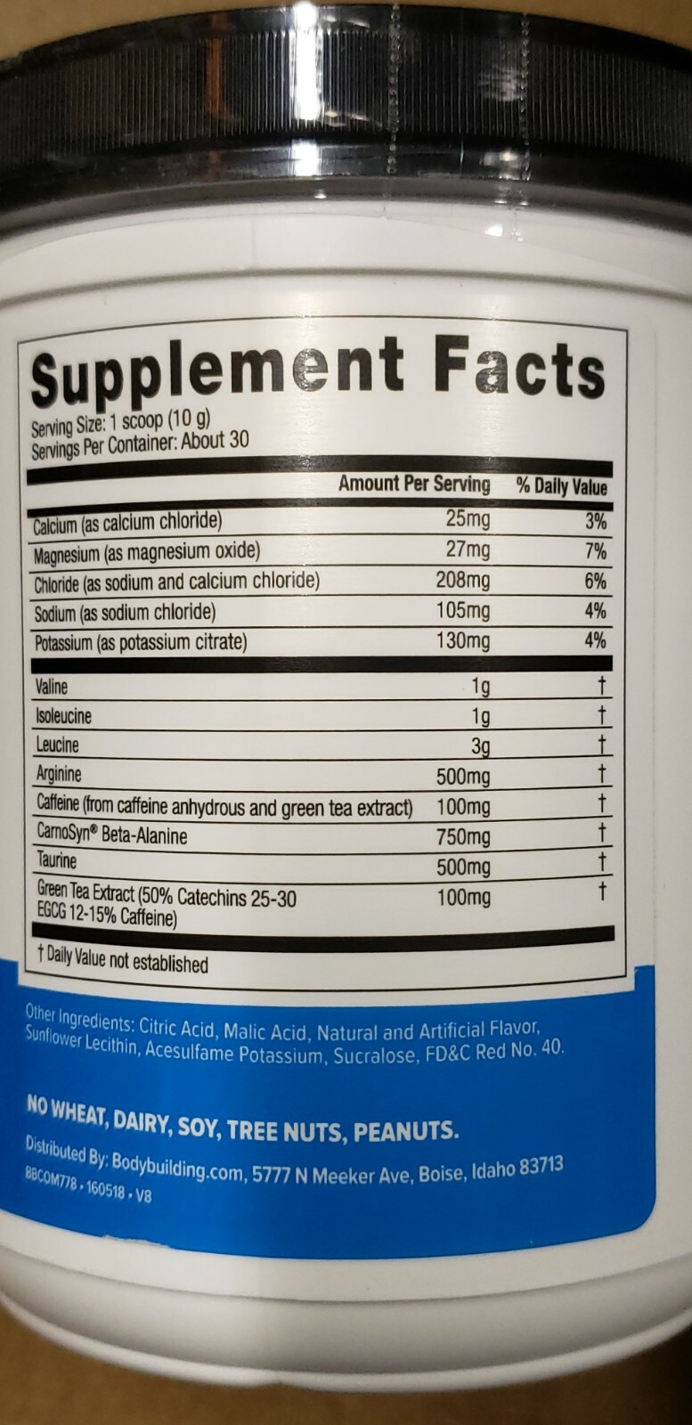 Bodybuilding.com Signature AMINO + Emergy – Watermelon Lime – 30 Serv – 12/2025
