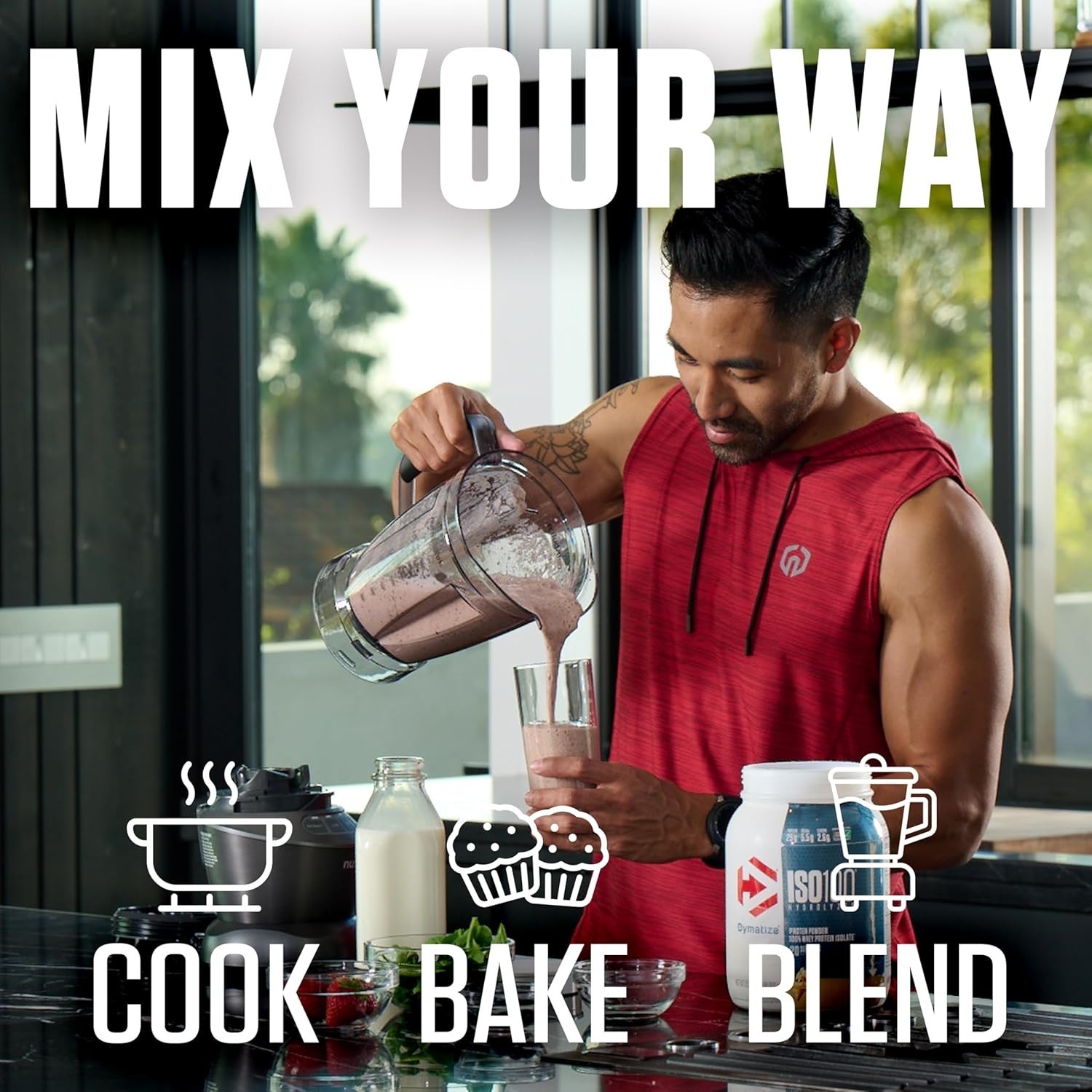 Dymatize ISO100 Dunkin Mocha Latte Whey Protein 20 Servings 25g Protein